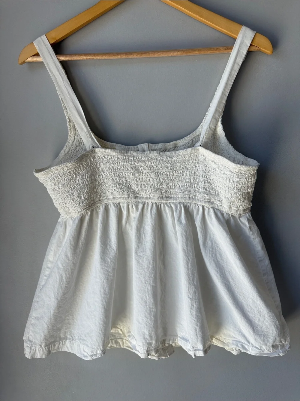 Free People Smocked Zola Button Top Tank
